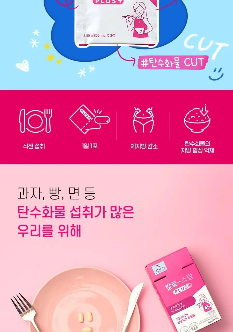 [급찐급빠] 칼로 스탑/컨트롤 PLUS 15포+15포 더블기획 3종 (1개월분) (OY단독) 상세페이지 3